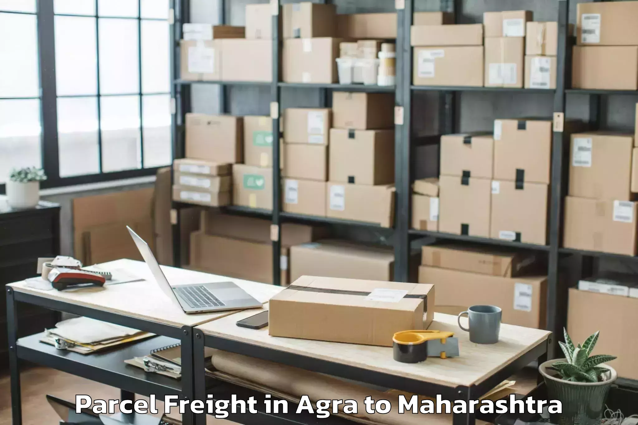 Hassle-Free Agra to Harnai Parcel Freight